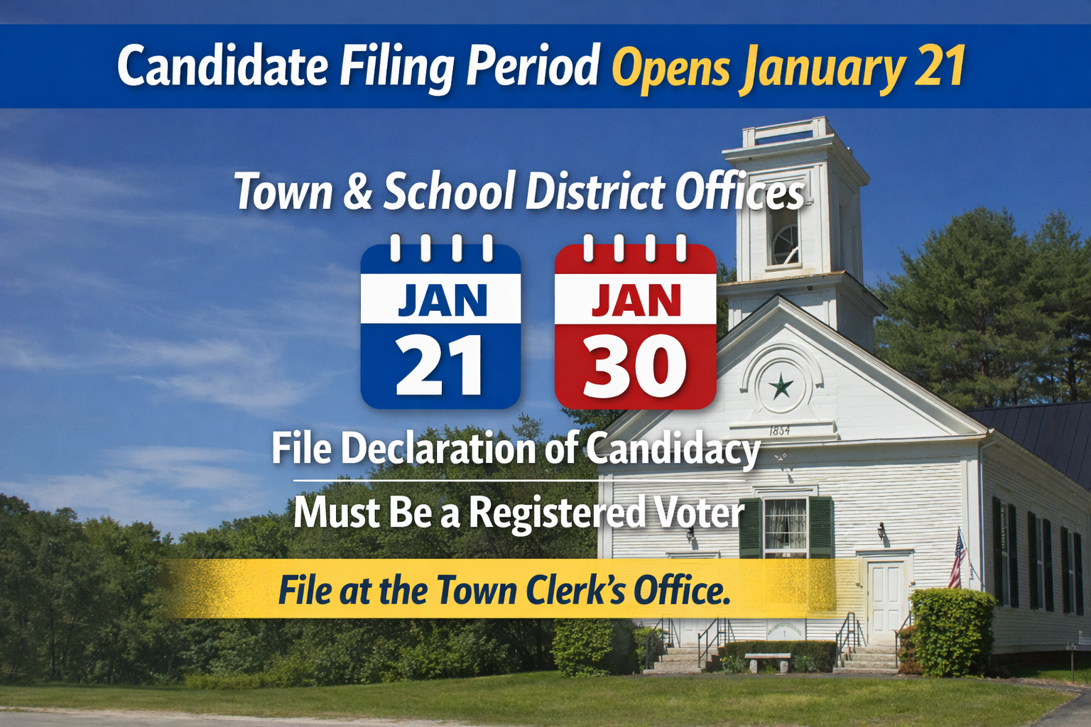 Filing Period for Election 2026 mar10 2026 filing period notice